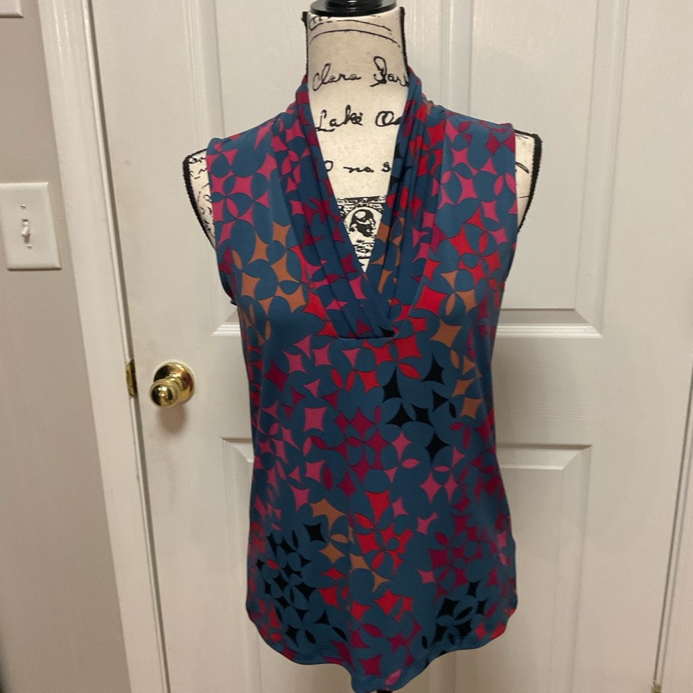 Ann Klein Women's Sleeveless Top - Multicolor